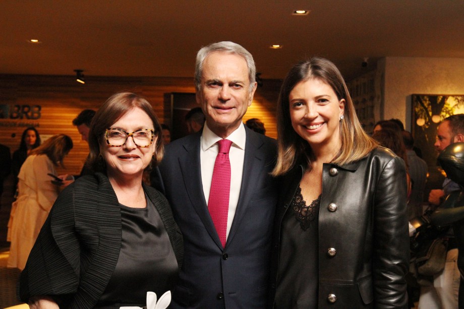 Cláudia Pereira, Paulo Octávio e Anna Christina Kubitscheck