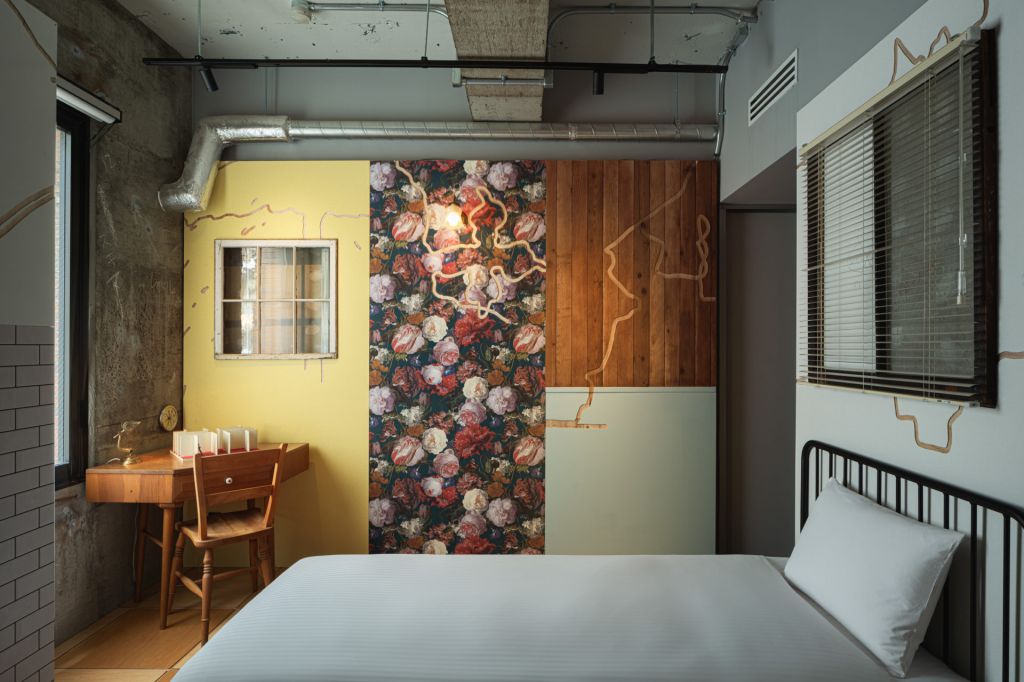 Hotel ou galeria de arte - Quarto PlayWall, do hotel BnB Wall, localizado em Tóquio, Japão