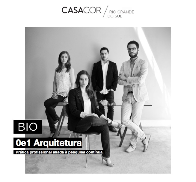 Escritório 0e1 Arquitetura; elenco CASACOR RS 2021