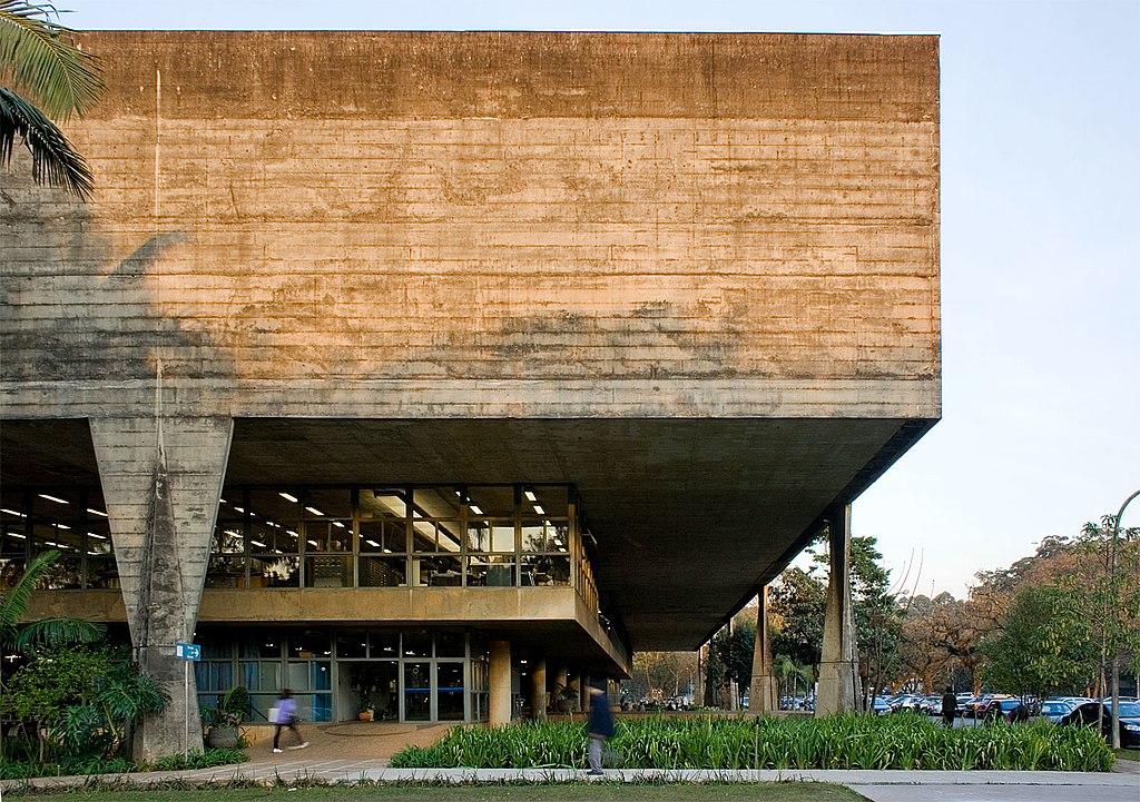 Prédio da FAU/USP de São Paulo por Vilanova Artigas e Carlos Cascaldi