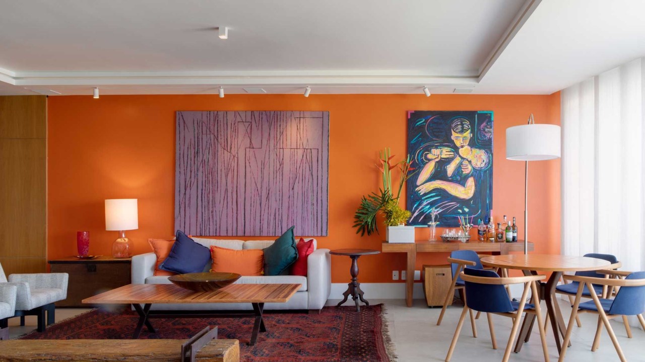 Apartamento Chicô Gouvêa - sala de estar colorida - CASACOR RJ 2021