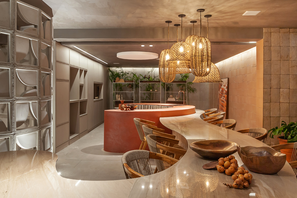 Cozinha Funcional Ivia Maia Mirlene Sales CASACOR Minas Gerais 2021 bancada fibras cobog&oacute;s artesanato decora&ccedil;&atilde;o design