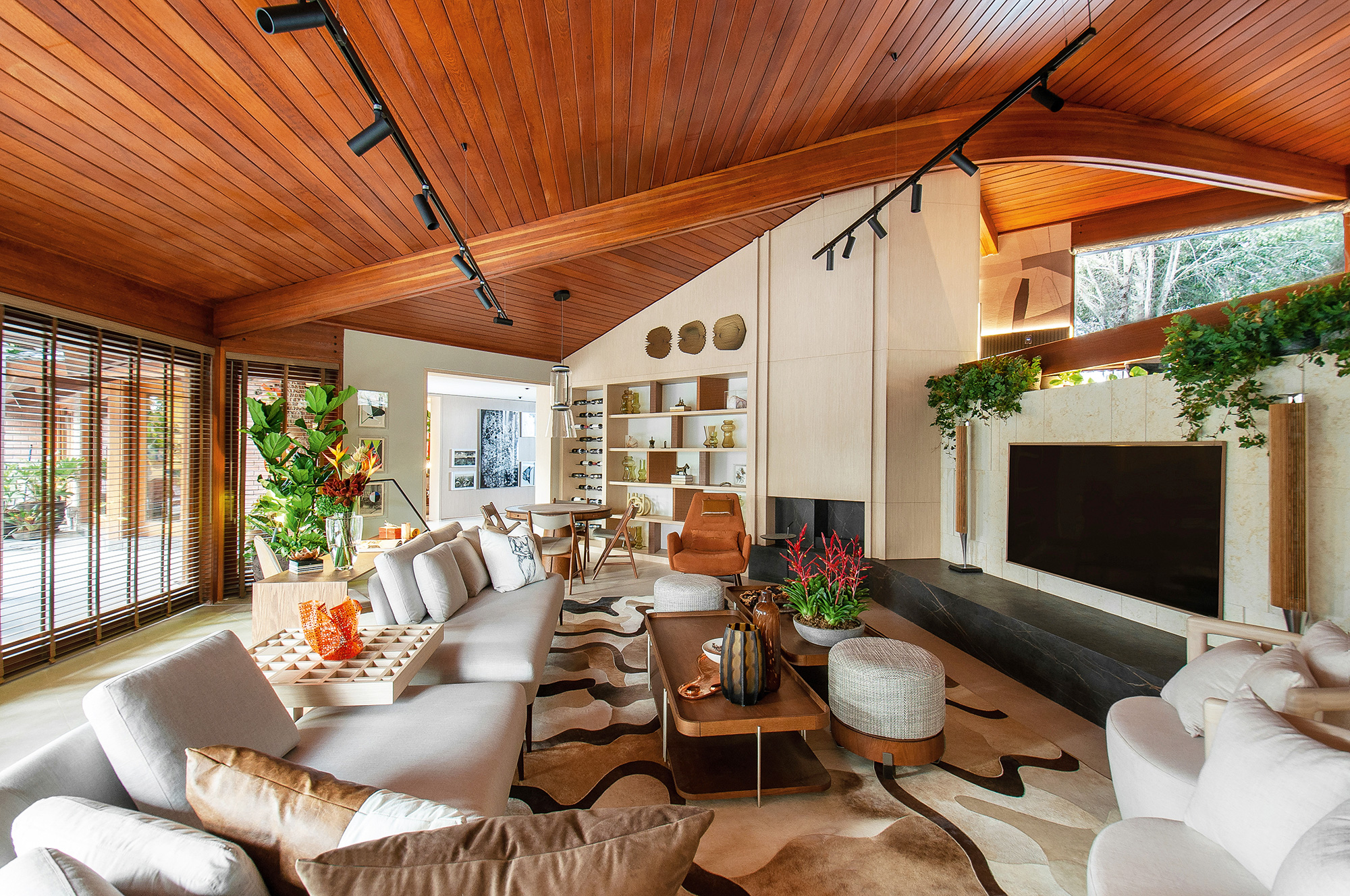 Lizette Miró Quesada e Vera Velarde – Casaflex. Ambiente da CASACOR Peru 2022.