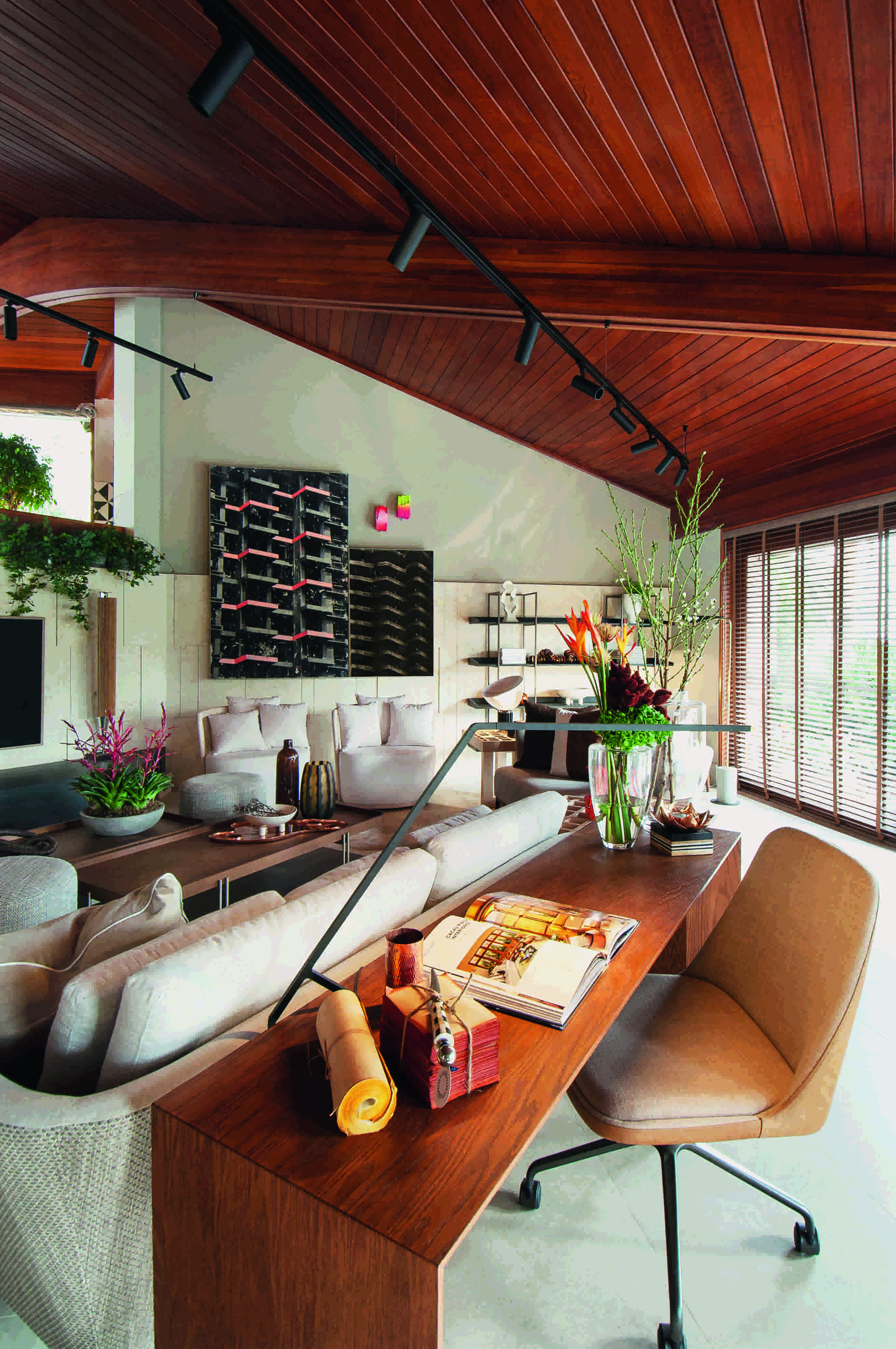 Lizette Mir&oacute; Quesada e Vera Velarde - Casaflex. Ambiente da CASACOR Peru 2022.