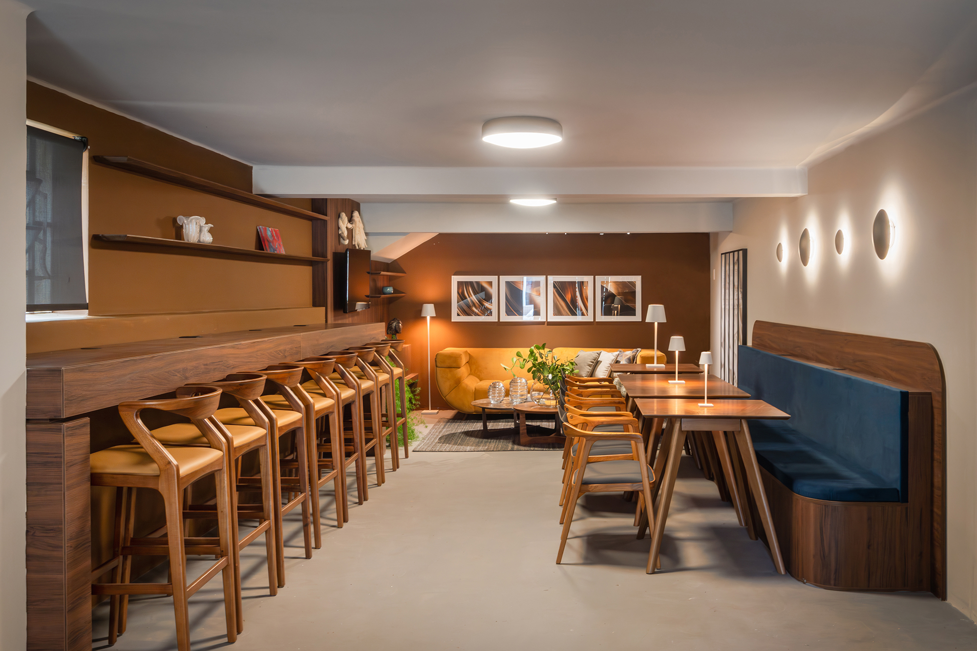 Jubs Studio Design + Interiores - Sense Wine Bar. Projeto da CASACOR Rio Grande do Sul 2023.