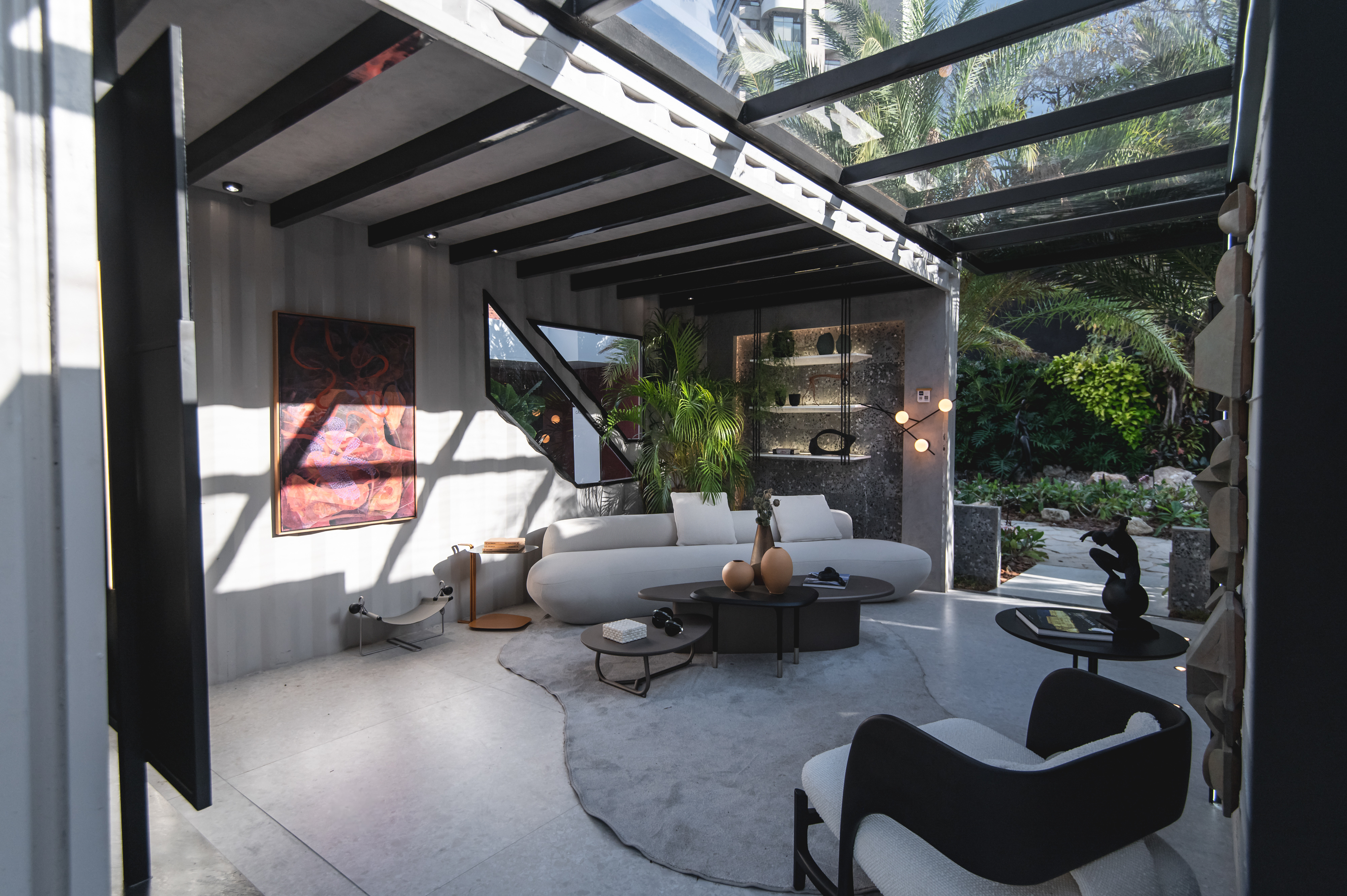 Wislen Paiva - Container Lounge. Projeto da CASACOR Cear&aacute; 2023.